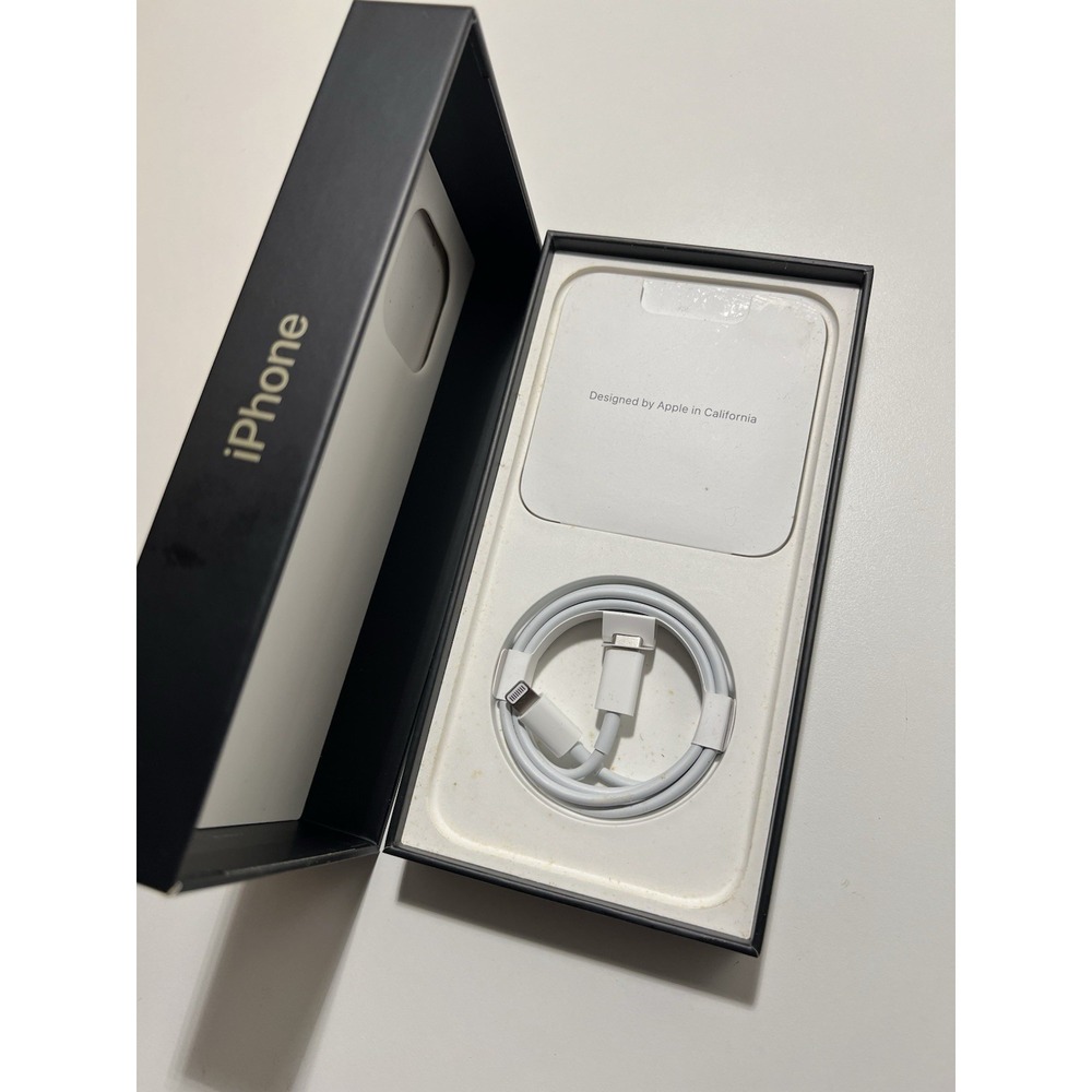Apple iPhone 13 Pro Max Gold 256GB Box Only/ Lightning Cable OEM Genuine Inserts